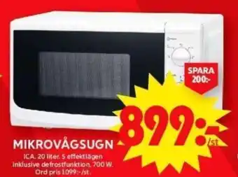 ICA Maxi MIKROVÅGSUGN erbjuda