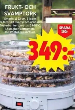 ICA Maxi FRUKT- OCH SVAMPTORK erbjuda