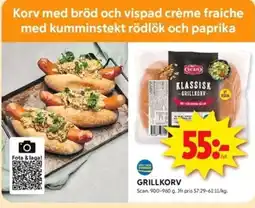 ICA Kvantum GRILLKORV erbjuda