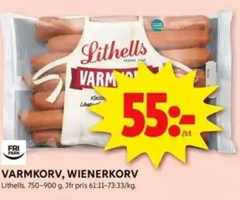 ICA Kvantum VARMKORV, WIENERKORV erbjuda