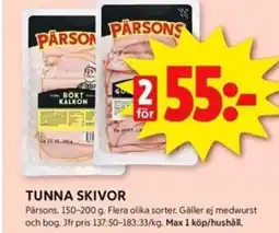 TUNNA SKIVOR