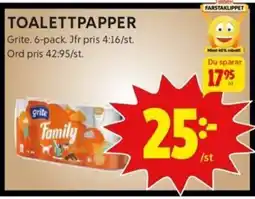 ICA Kvantum TOALETTPAPPER erbjuda