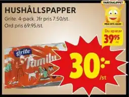 ICA Kvantum HUSHÅLLSPAPPER erbjuda