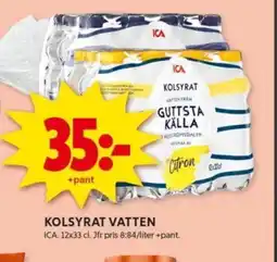 ICA Kvantum KOLSYRAT VATTEN erbjuda