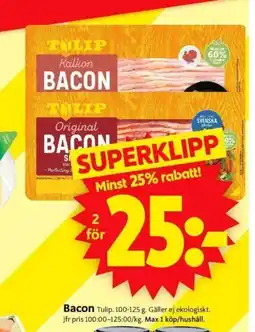 ICA Supermarket Bacon erbjuda