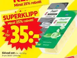 ICA Supermarket Skivad ost erbjuda