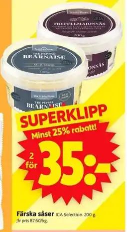 ICA Supermarket Färska såser erbjuda