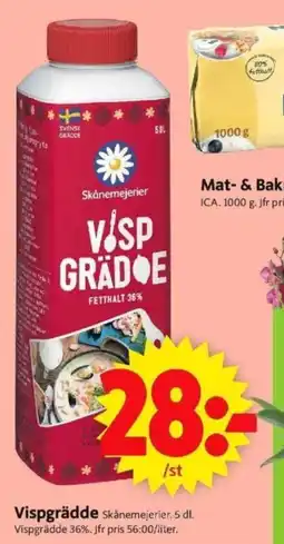 ICA Supermarket Vispgrädde erbjuda