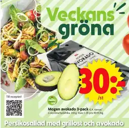 ICA Supermarket Mogen avokado 3-pack erbjuda