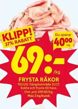Ica Hajen Lagpris FRYSTA RÄKOR erbjuda