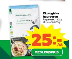 Stora Coop Ekologiska havregryn erbjuda