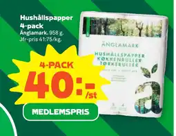Stora Coop Hushållspapper 4-pack erbjuda