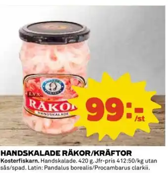 Coop HANDSKALADE RÄKOR/KRÄFTOR erbjuda