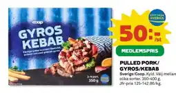 Coop PULLED PORK/ GYROS/KEBAB erbjuda