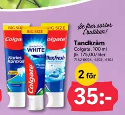 DollarStore Colgate tandkräm erbjuda