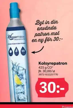 Wassermaxx kolsyrepatron