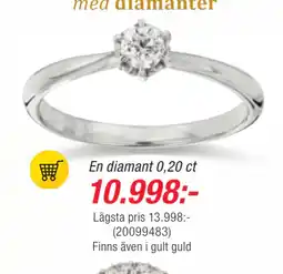 Guldfynd En diamant 0,20 ct erbjuda