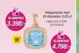 Guldfynd Hängsmycke med 24 diamanter 0,05 ct erbjuda