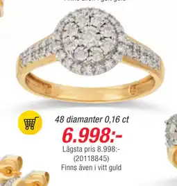 Guldfynd 48 diamanter 0,16 ct erbjuda