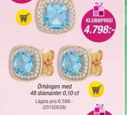 Guldfynd Örhängen med 48 diamanter 0,10 ct erbjuda