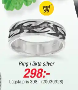 Guldfynd Ring i äkta silver erbjuda
