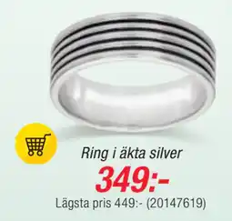 Guldfynd Ring i äkta silver erbjuda