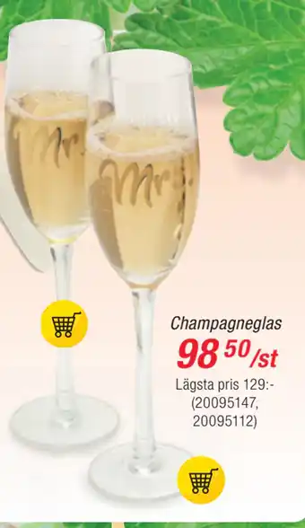 Guldfynd Champagneglas erbjuda