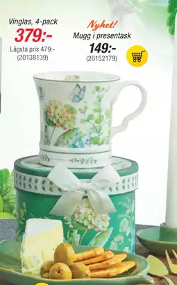 Guldfynd Mugg i presentask erbjuda