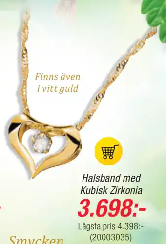 Guldfynd Halsband med Kubisk Zirkonia erbjuda