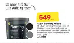 Byggmax Svart slamfärg Midun erbjuda