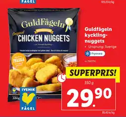 Lidl Guldfågeln kycklingnuggets erbjuda