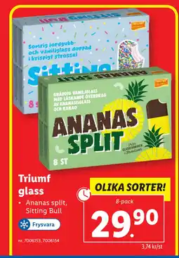 Lidl Triumf glass erbjuda