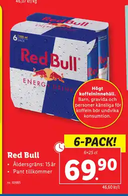 Lidl Red Bull erbjuda