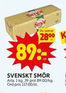 Ica Hajen Lagpris SVENSKT SMÖR erbjuda