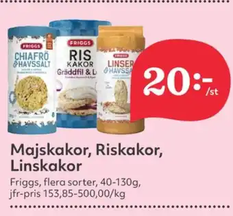 Hemköp Friggs majskakor erbjuda