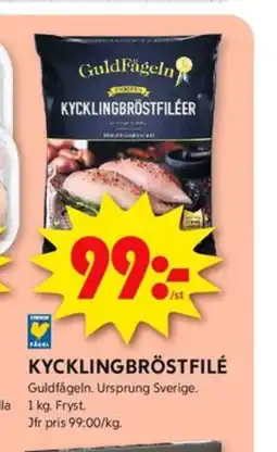 ICA Kvantum Guldfågeln kycklingbröstfilé erbjuda