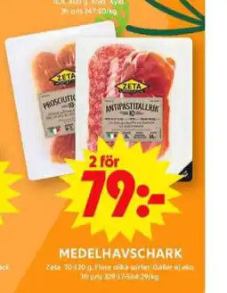 ICA Maxi Zeta prosciutto erbjuda