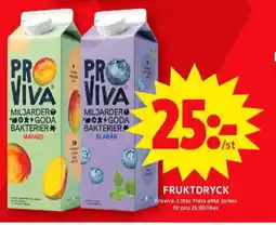 ICA Maxi Proviva fruktdryck erbjuda