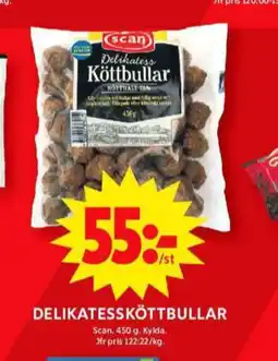 ICA Maxi Scan köttbullar erbjuda