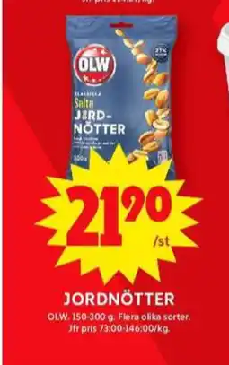 ICA Maxi Olw jordnötter erbjuda