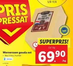 Lidl Wernerssons gouda erbjuda