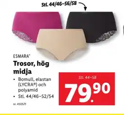 Lidl Esmara trosor erbjuda