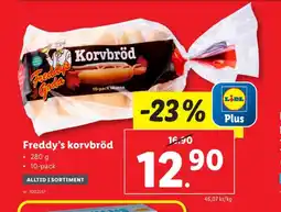 Lidl Freddys goda korvbröd erbjuda