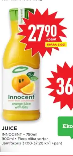 Willys Innocent juice erbjuda
