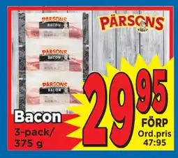 Supergrossen Bacon erbjuda