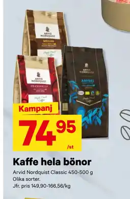 City Gross Kaffe hela bönor erbjuda