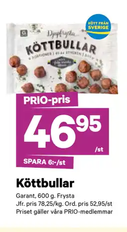 City Gross Köttbullar erbjuda