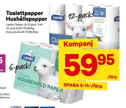 City Gross Toalettpapper Hushållspapper erbjuda