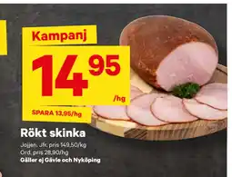 City Gross Rökt skinka erbjuda