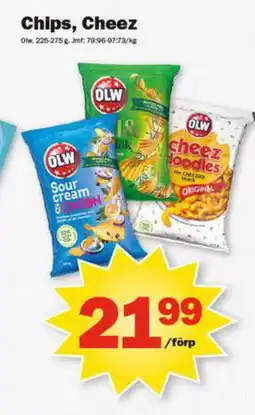 Pekås Chips, Cheez erbjuda